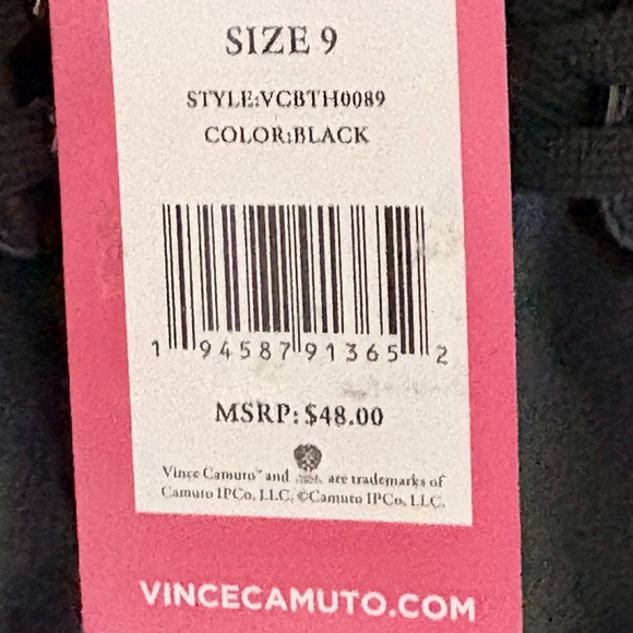 Vince Camuto Black Lace-up with Zipper Boots - Picture 6 of 7